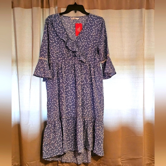 NWT Dress Blue and White #52 - Picture 1 of 16